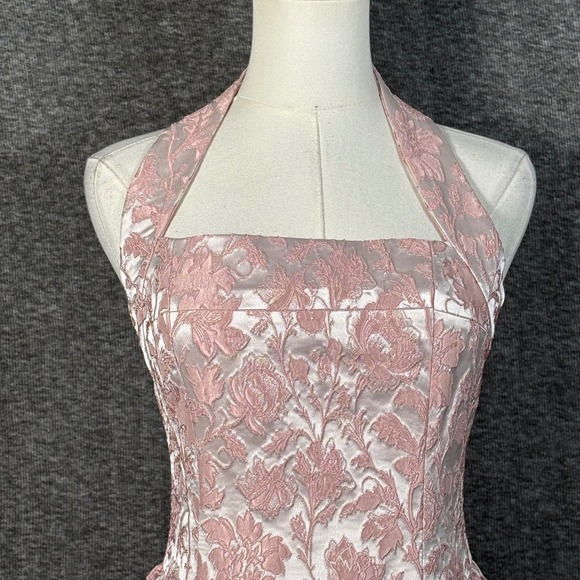 Atoir Winnie Halter Dress Vintage Pink Floral Mini US 4 AUS 8 Small - Picture 4 of 15
